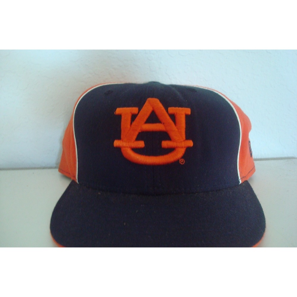 AUBURN TIGERS NEW ERA FITTED 7 1/2 DEADSTOCK HAT CAP VINTAGE D1
